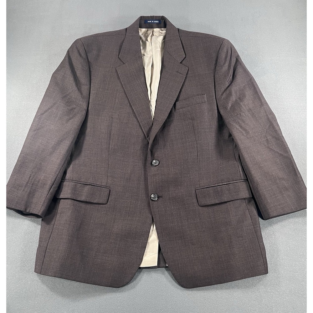 VTG Ralph Lauren 90s Men's 44R Brown Wool Suit Jacket Blazer Canada Dillards